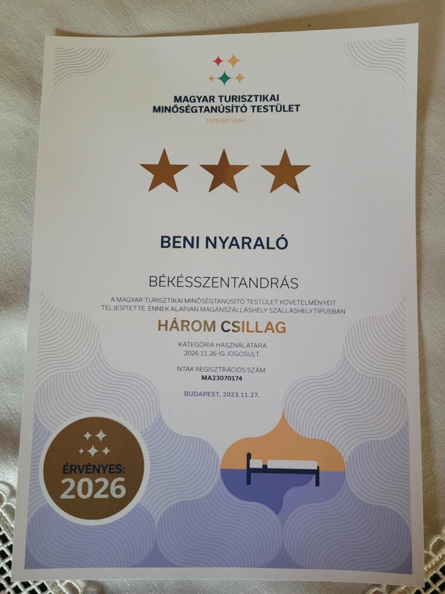 Ferienwohnung Beni Nyaralo Békésszentandrás Exterior foto